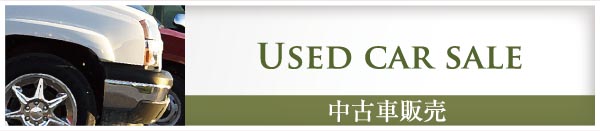 Used car sale　中古車販売